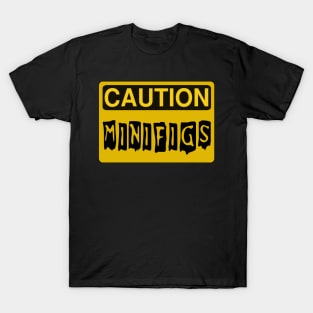 Caution Minifigs Sign T-Shirt